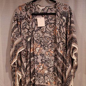 Lauren Conrad Floral Ruana